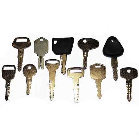 Aic Replacement Parts Forklift Heavy Equipment / Construction Ignition Key Set 11 Keys AY-ELI80-0118